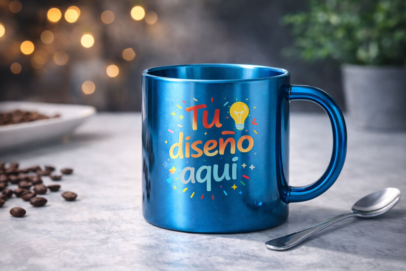Taza metálica